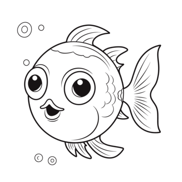 Color fish outline png transparent images free download vector files