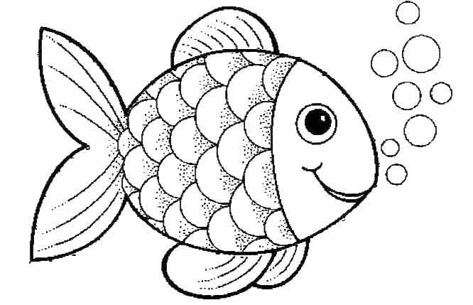 Fish coloring pages for preschool