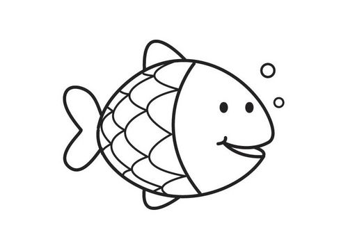 Coloring page fish