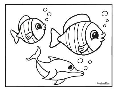 Fish coloring pages