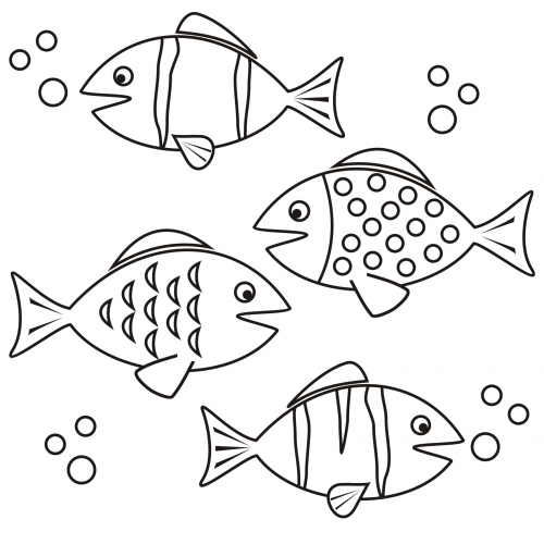 Coloring page â fish