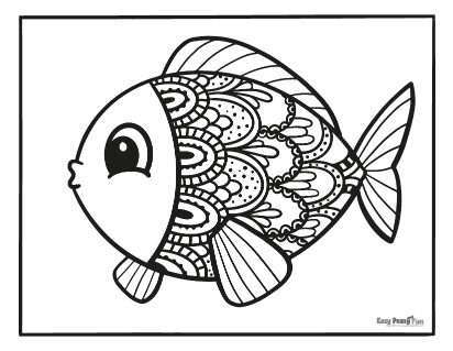 Fish coloring pages