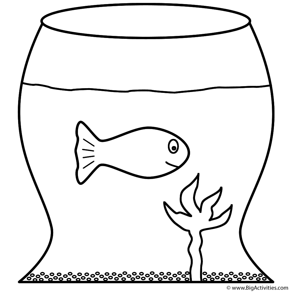 Goldfish in fish bowl