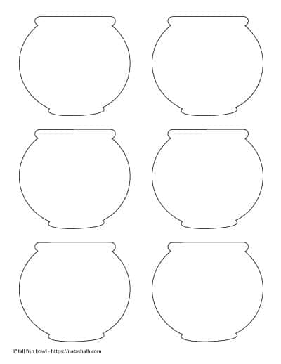 Free printable fish bowl templates