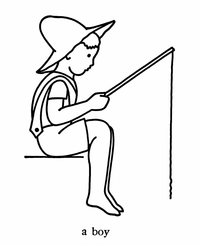 Fishing coloring pages