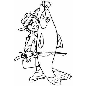 Huge fish coloring page coloring pages fish coloring page digital stamps