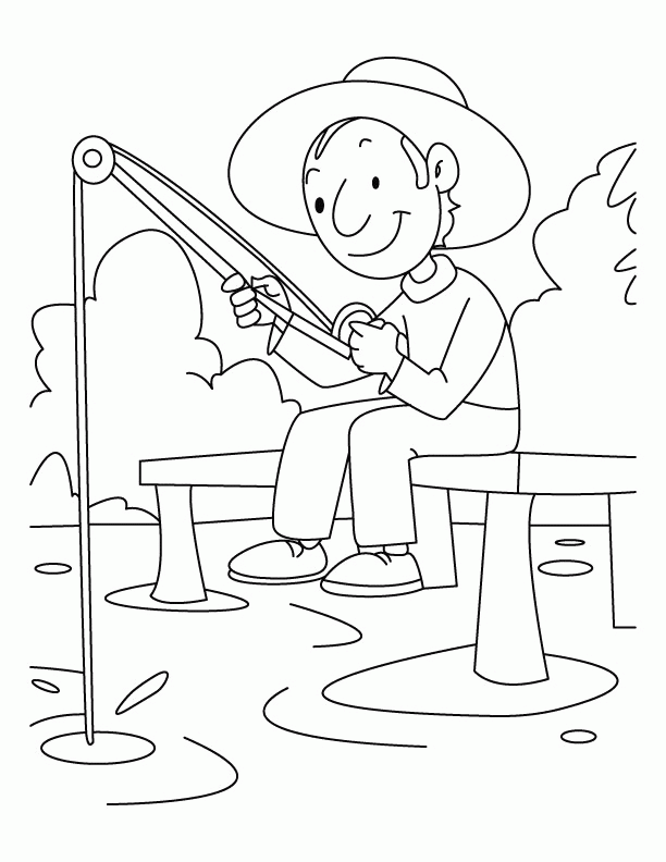 Fishing coloring pages printable for free download