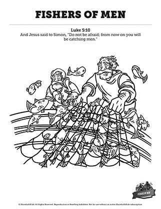 Fishers of men coloring pages â