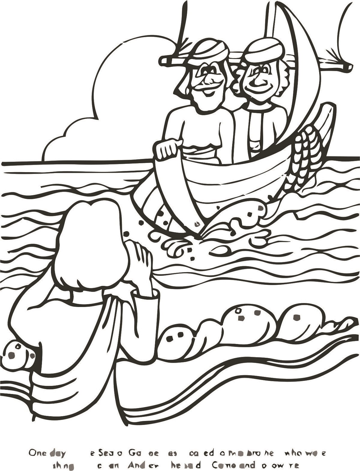 Fishers of men coloring pages printable activity shelter