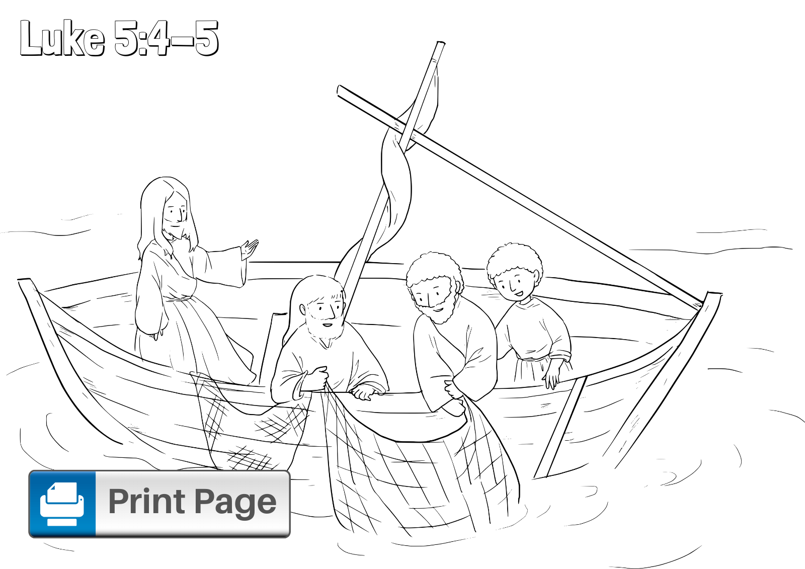 Free fishers of men coloring pages for kids printable pdfs â connectus