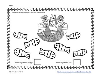 Free fishers of men color and count printable