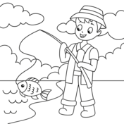 Fishing coloring pages free coloring pages