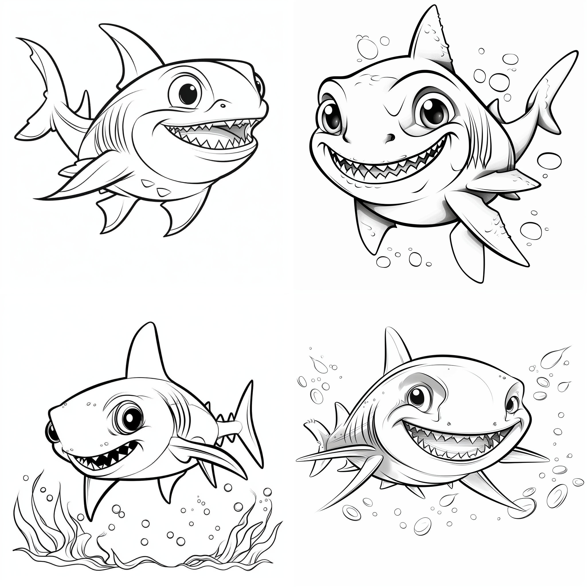 Baby shark coloring pages pdf