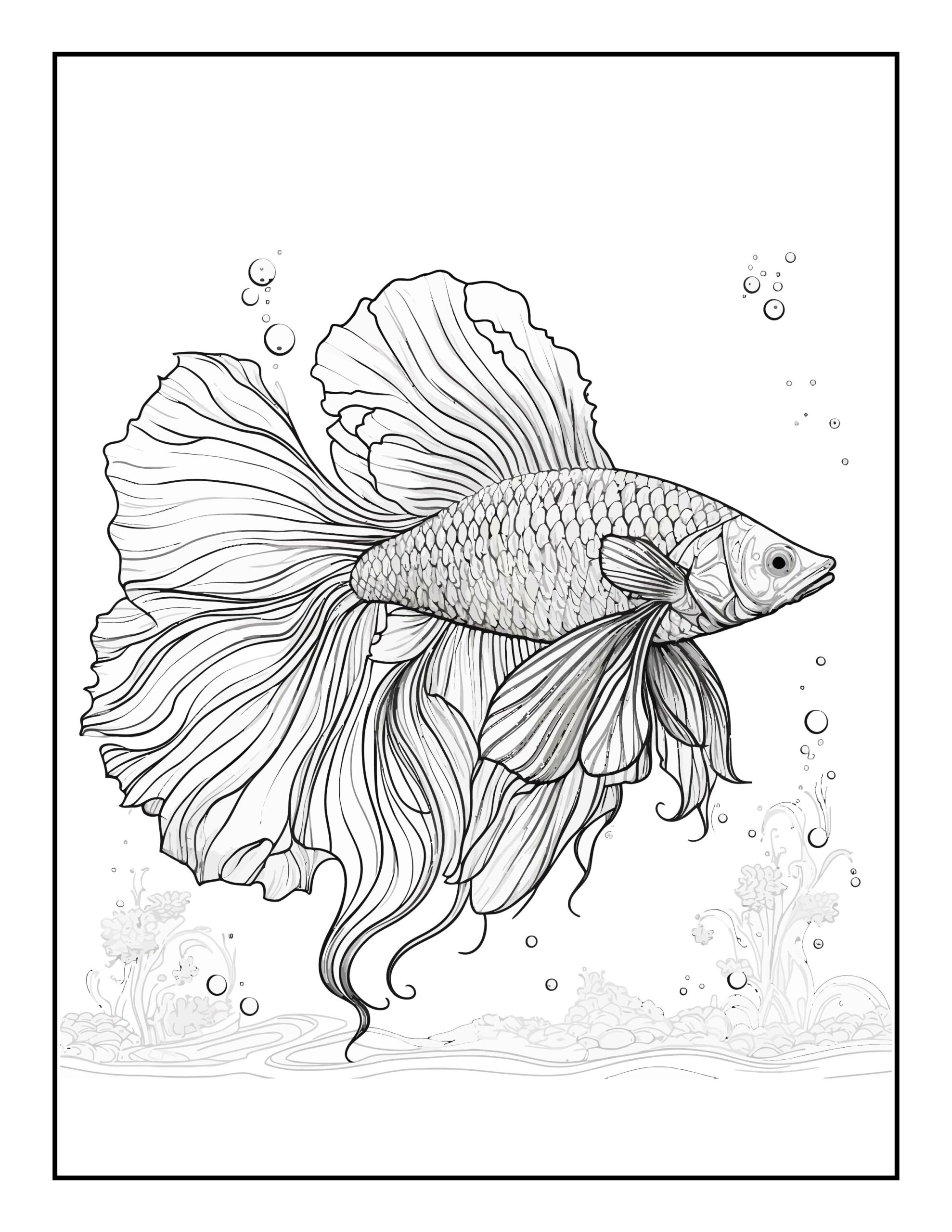 Make a splash with the aquarium fish coloring book pages of underwater fun made by teachers