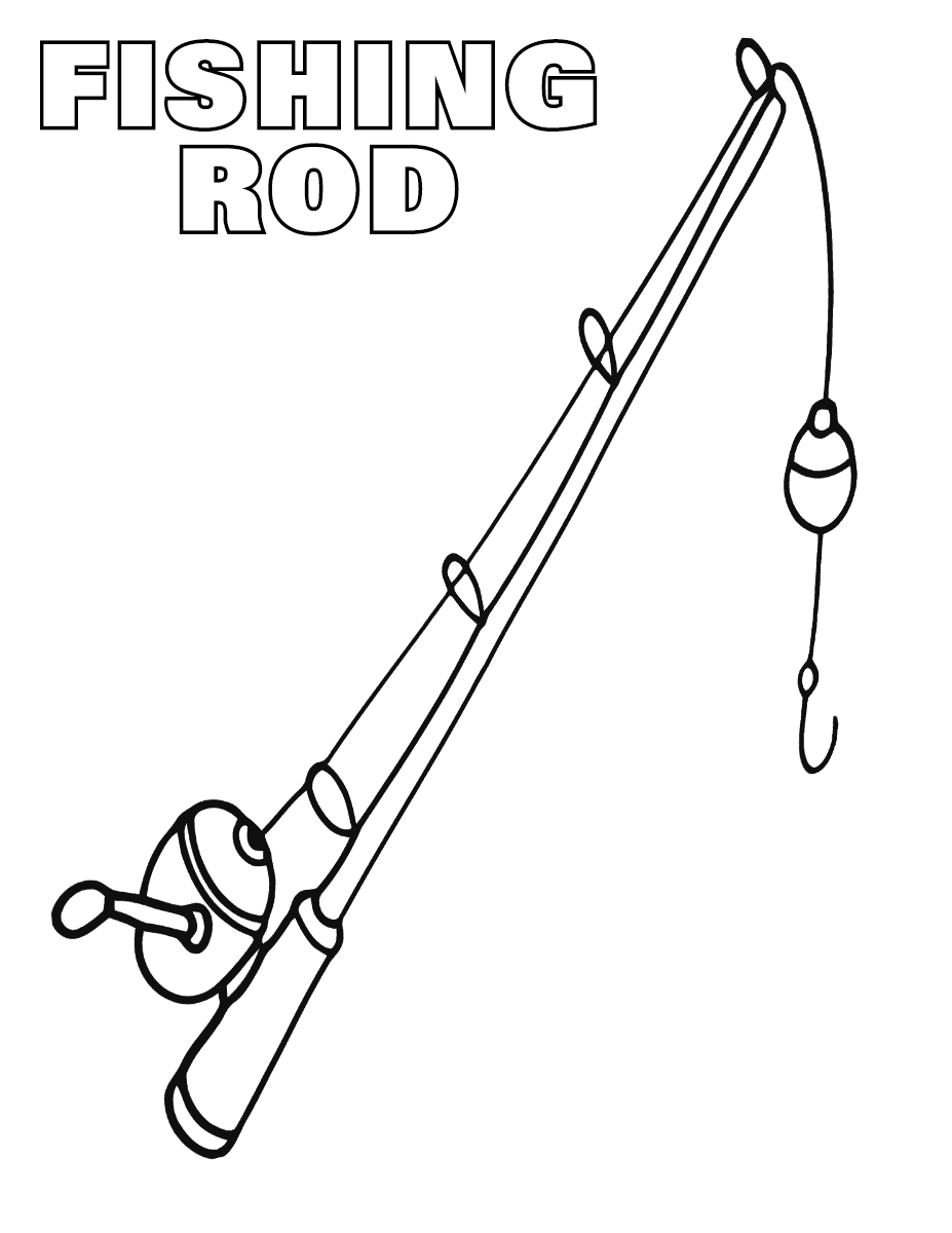 Fishing rod coloring pages coloring pages to download and print