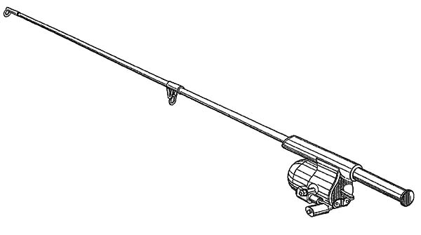 Fishing pole coloring pages