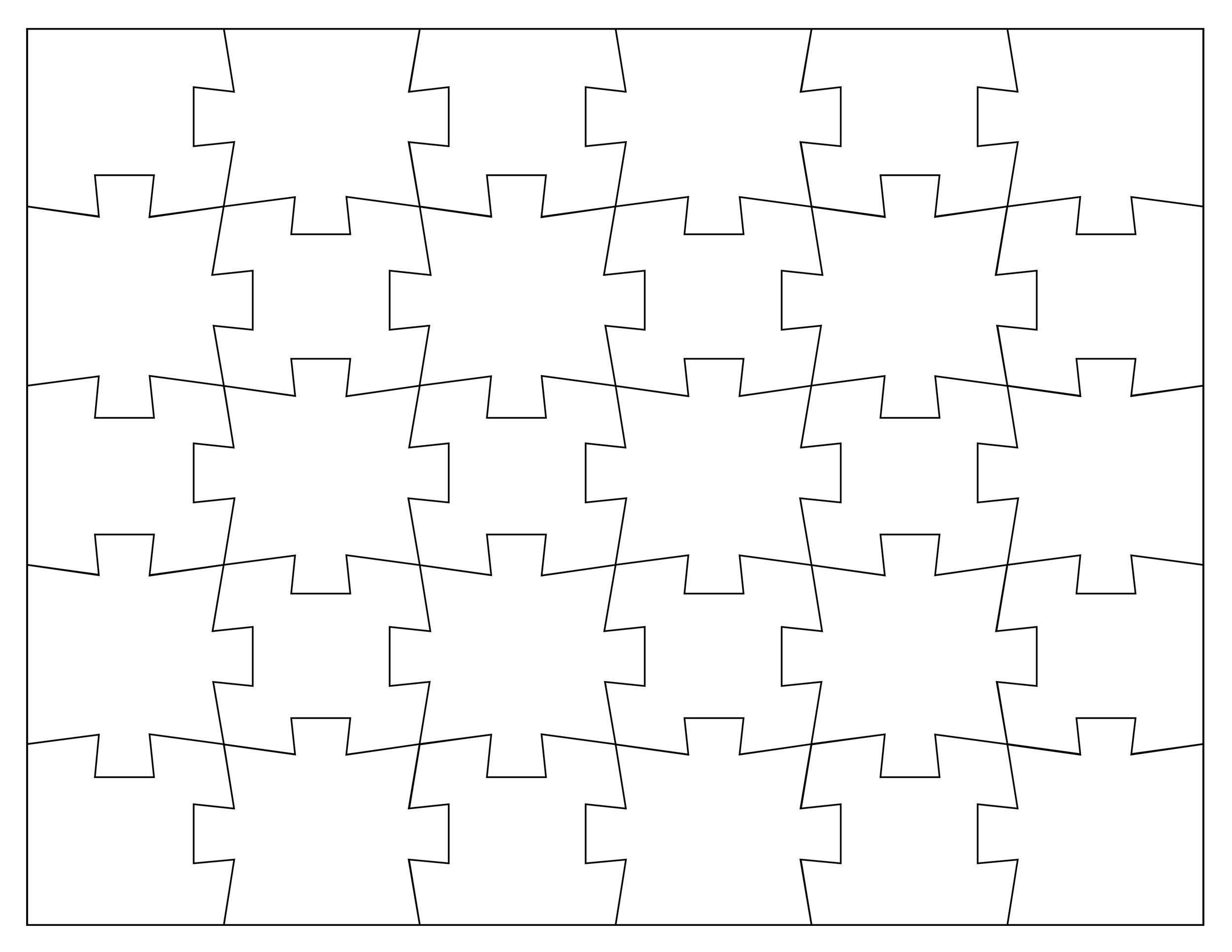 Printable puzzle piece templates á