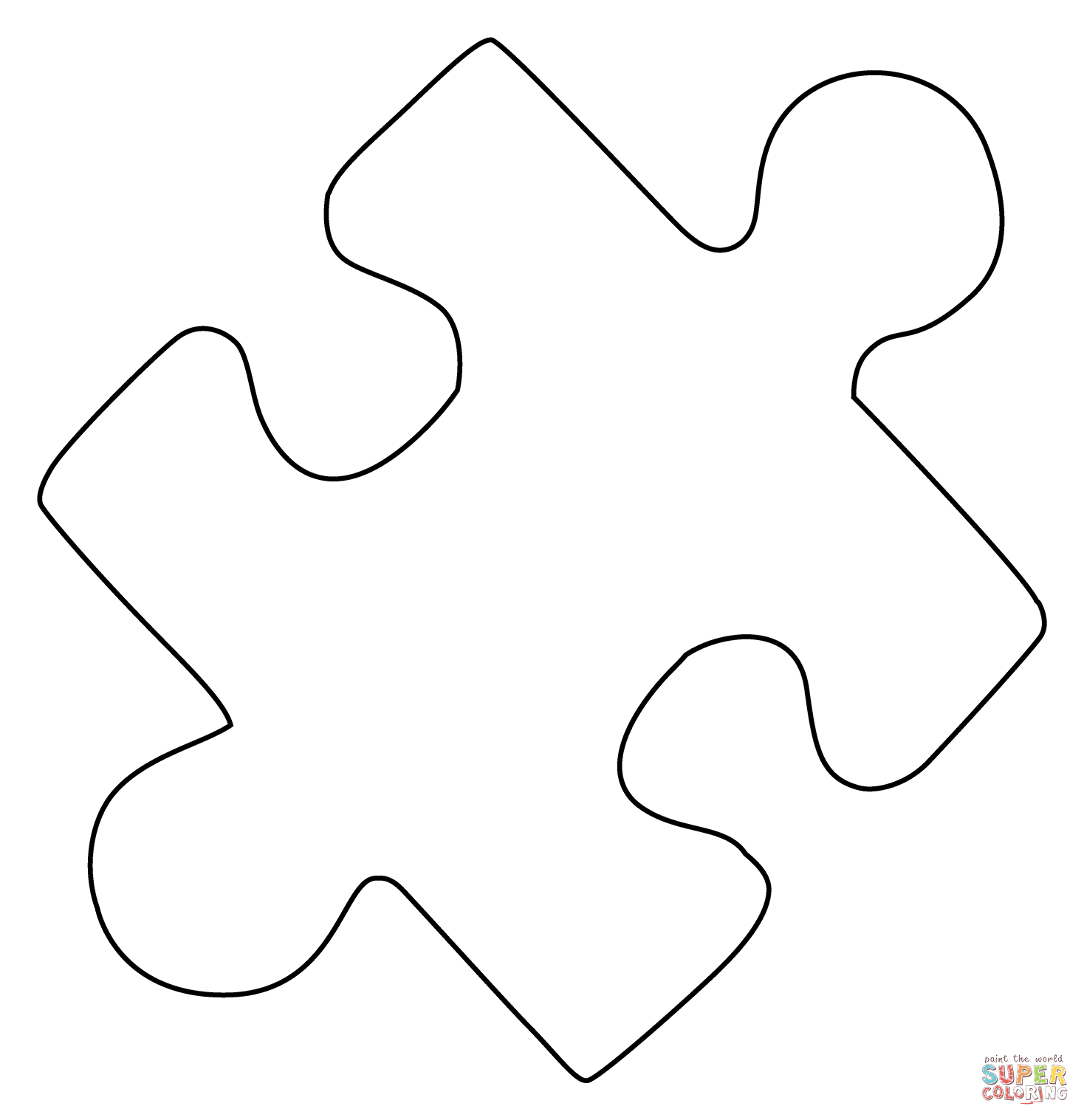 Puzzle piece emoji coloring page free printable coloring pages