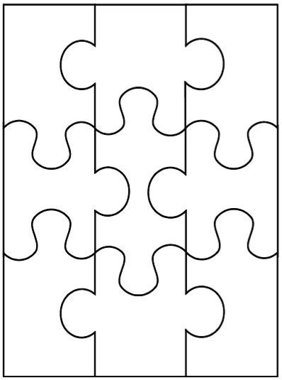 Free puzzle piece templates