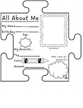 We all fit together puzzle piece tpt