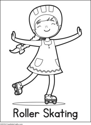 Physical activity coloring pages