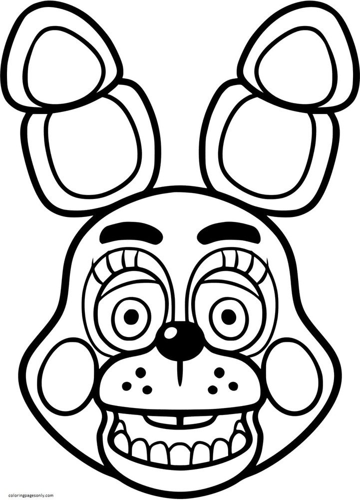 Five nights at freddys coloring pages printable for free download