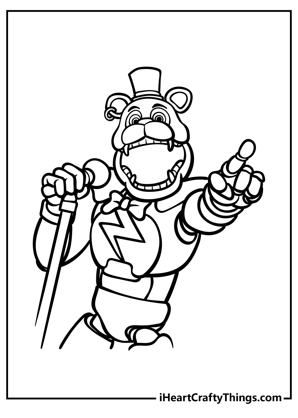 Five nights at freddys coloring pages free printables