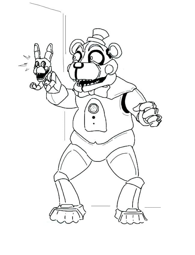 Five nights at freddys coloring pages