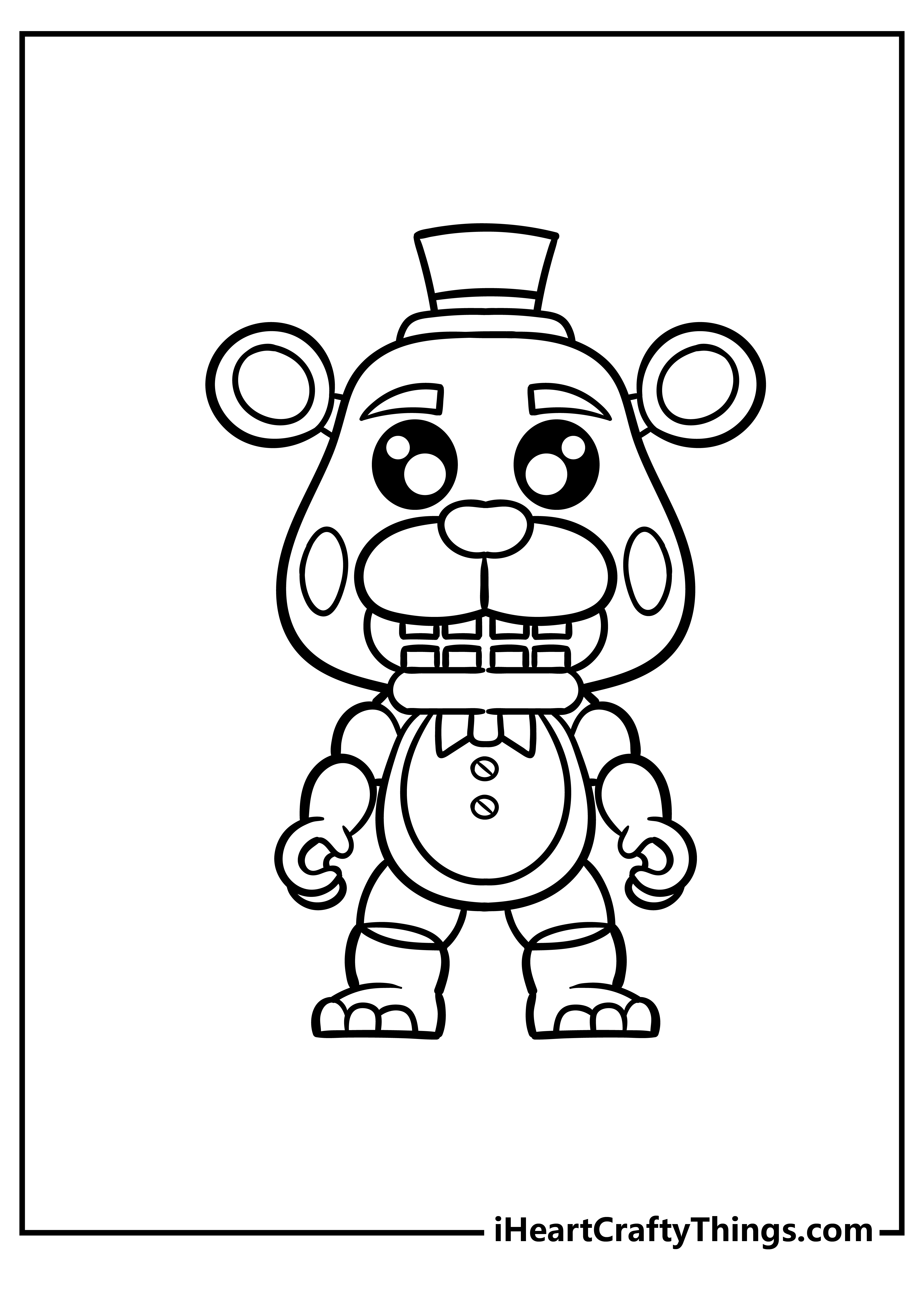 Five nights at freddys coloring pages free printables