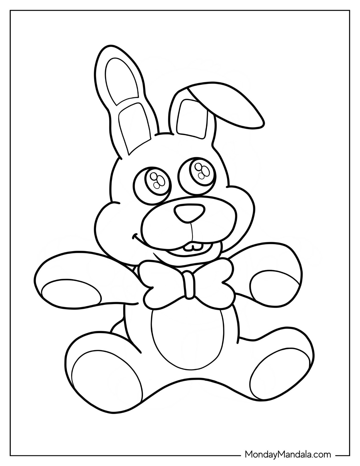 Five nights at freddies coloring pages free pdf printables