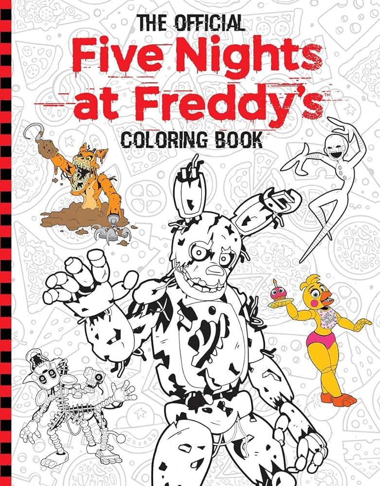 Five nights at freddys official coloring book an afk book cawthon scott books