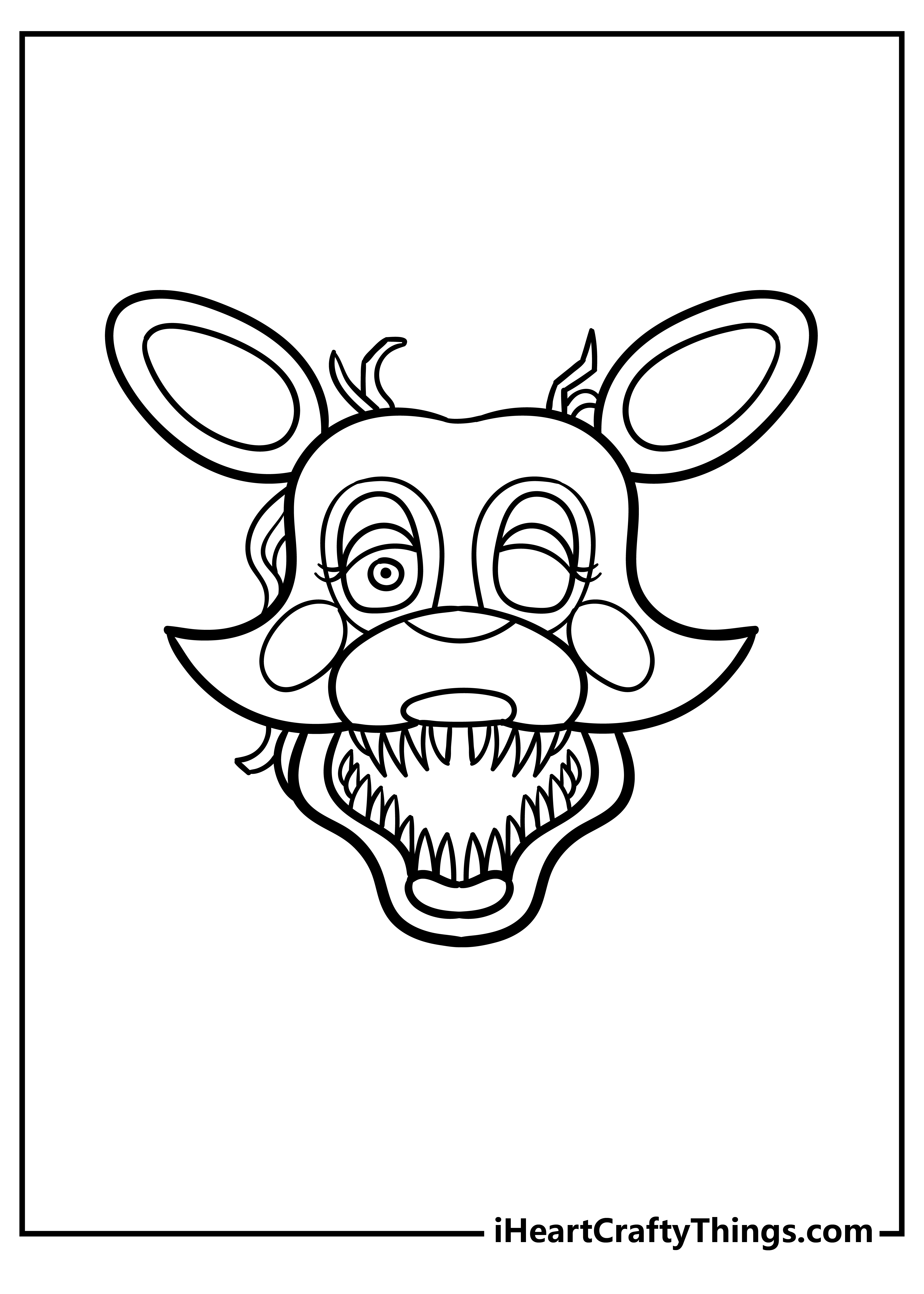 Five nights at freddys coloring pages free printables