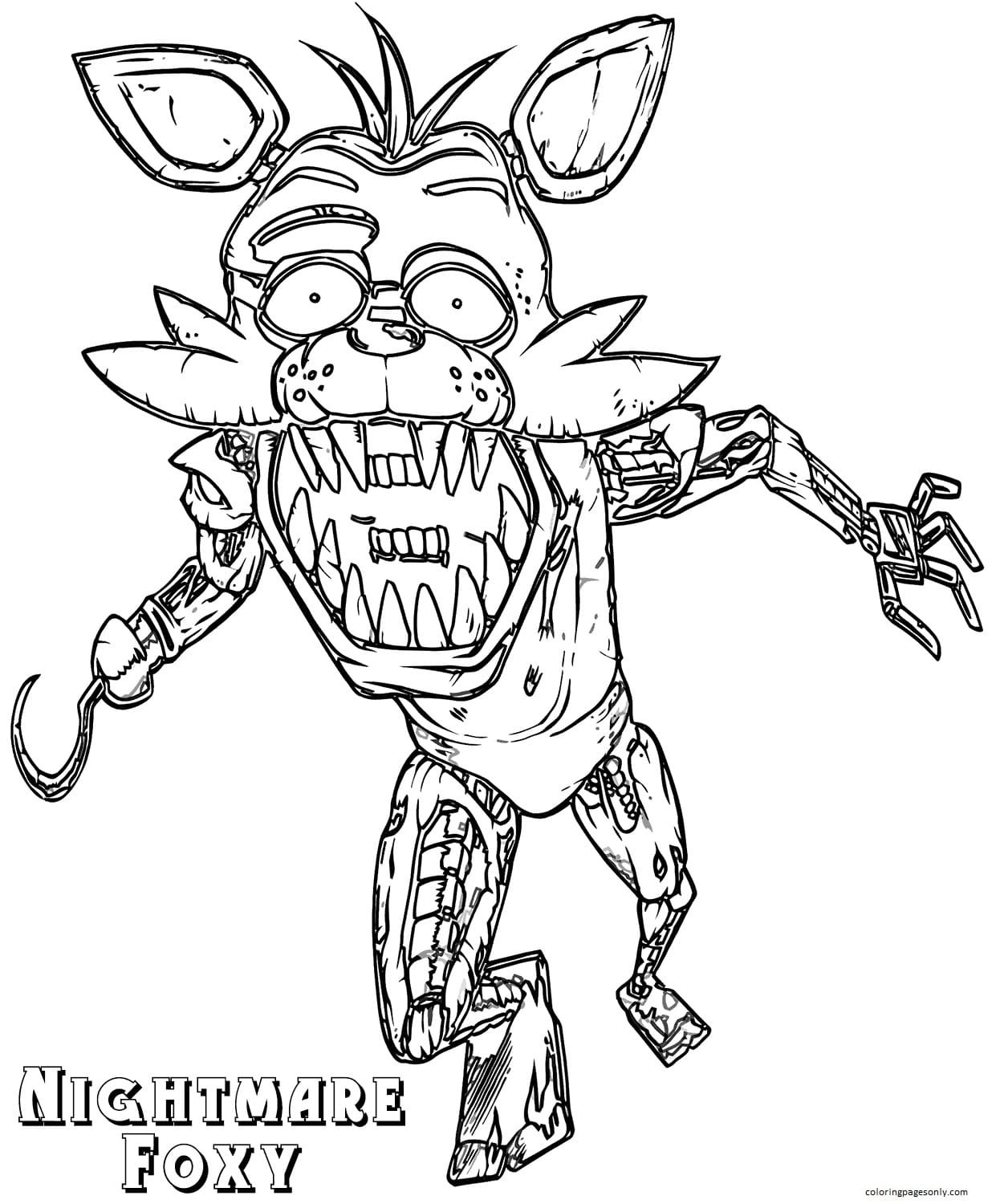 Five nights at freddys coloring pages printable for free download