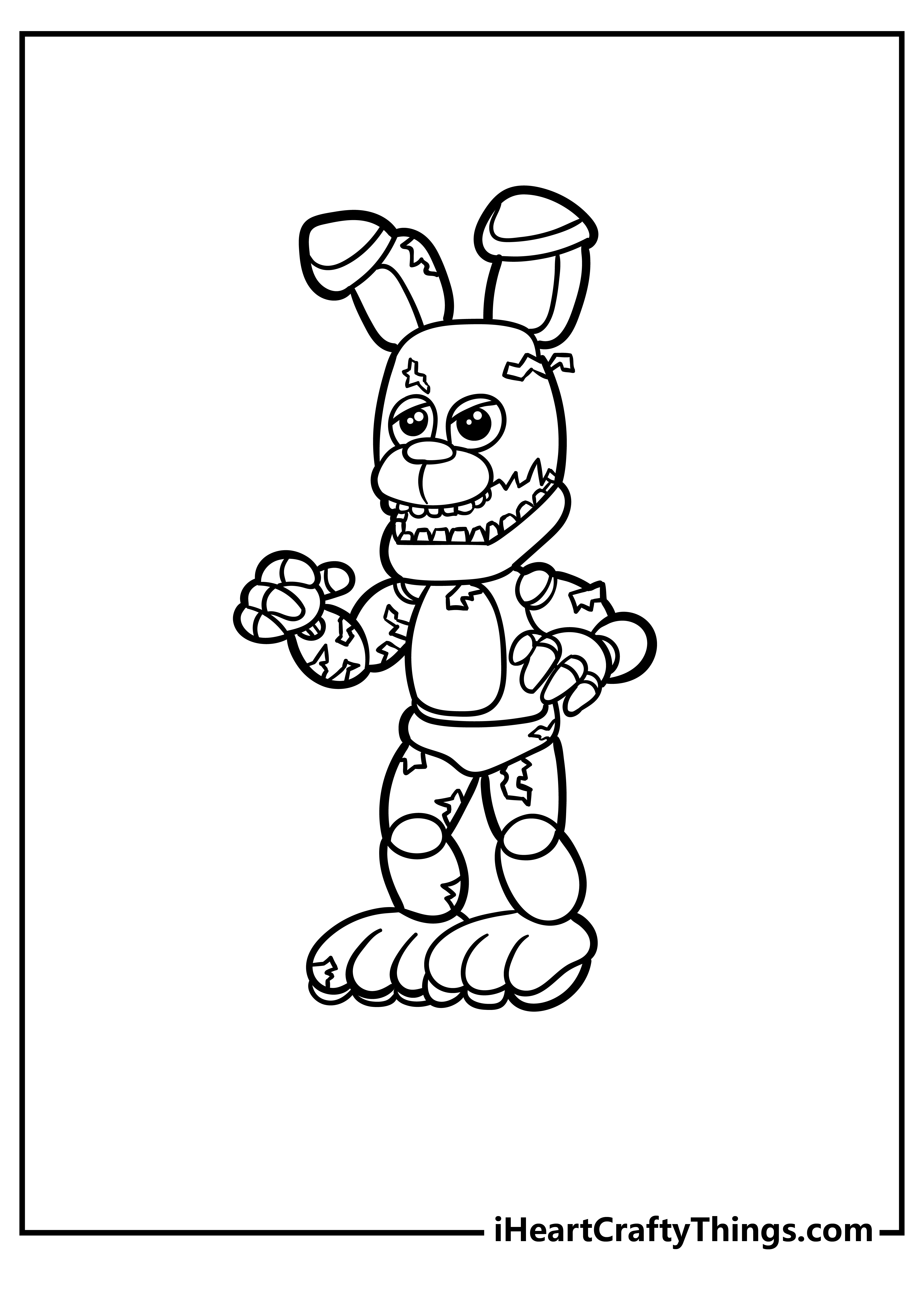 Five nights at freddys coloring pages free printables