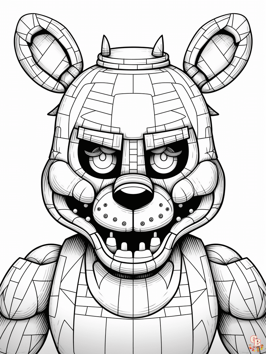 Five nights at freddys coloring pages unleash your creativity