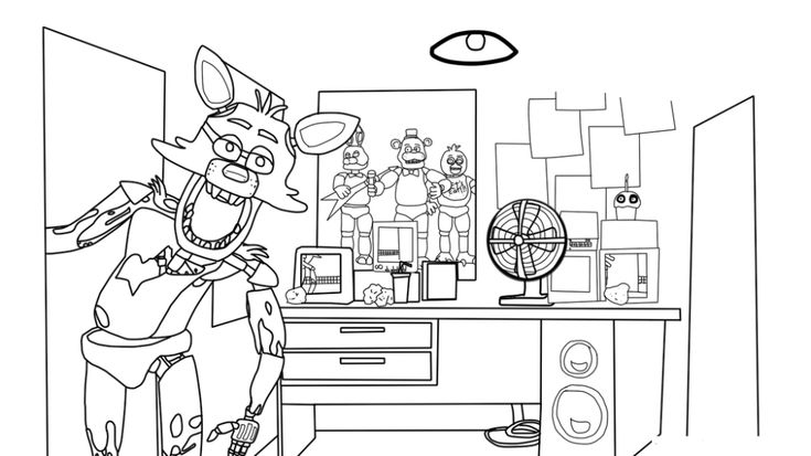 Free printable five nights at freddys fnaf coloring pages coloring pages coloring books