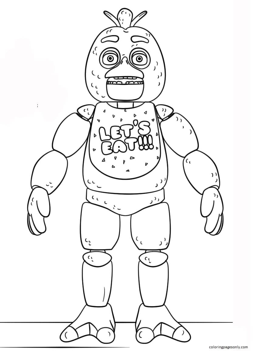 Five nights at freddys coloring pages printable for free download