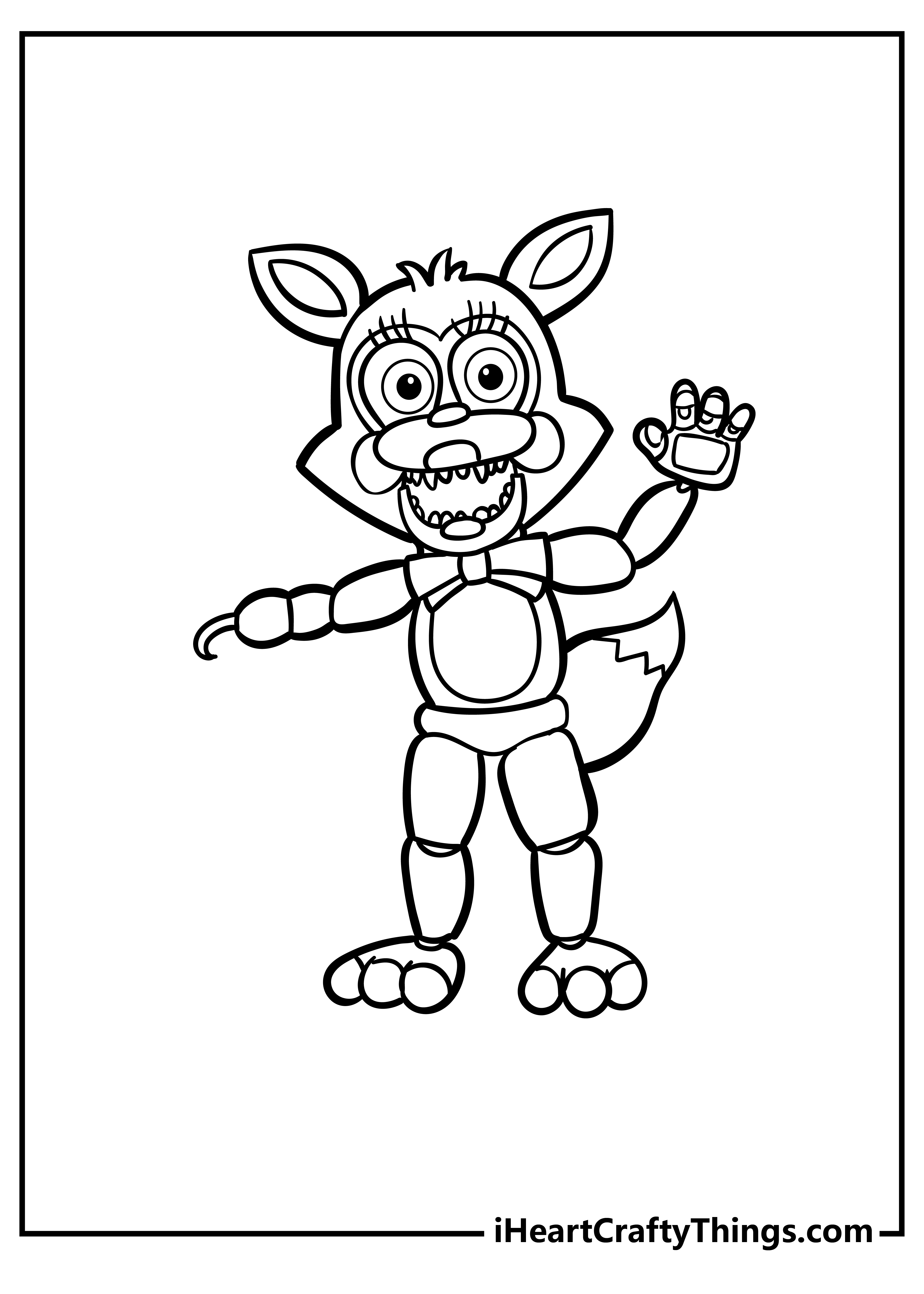 Five nights at freddys coloring pages free printables
