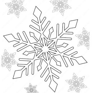 Snowflake coloring pages printable for free download