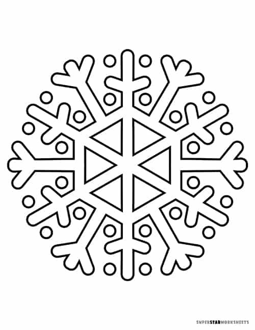 Snowflake coloring pages