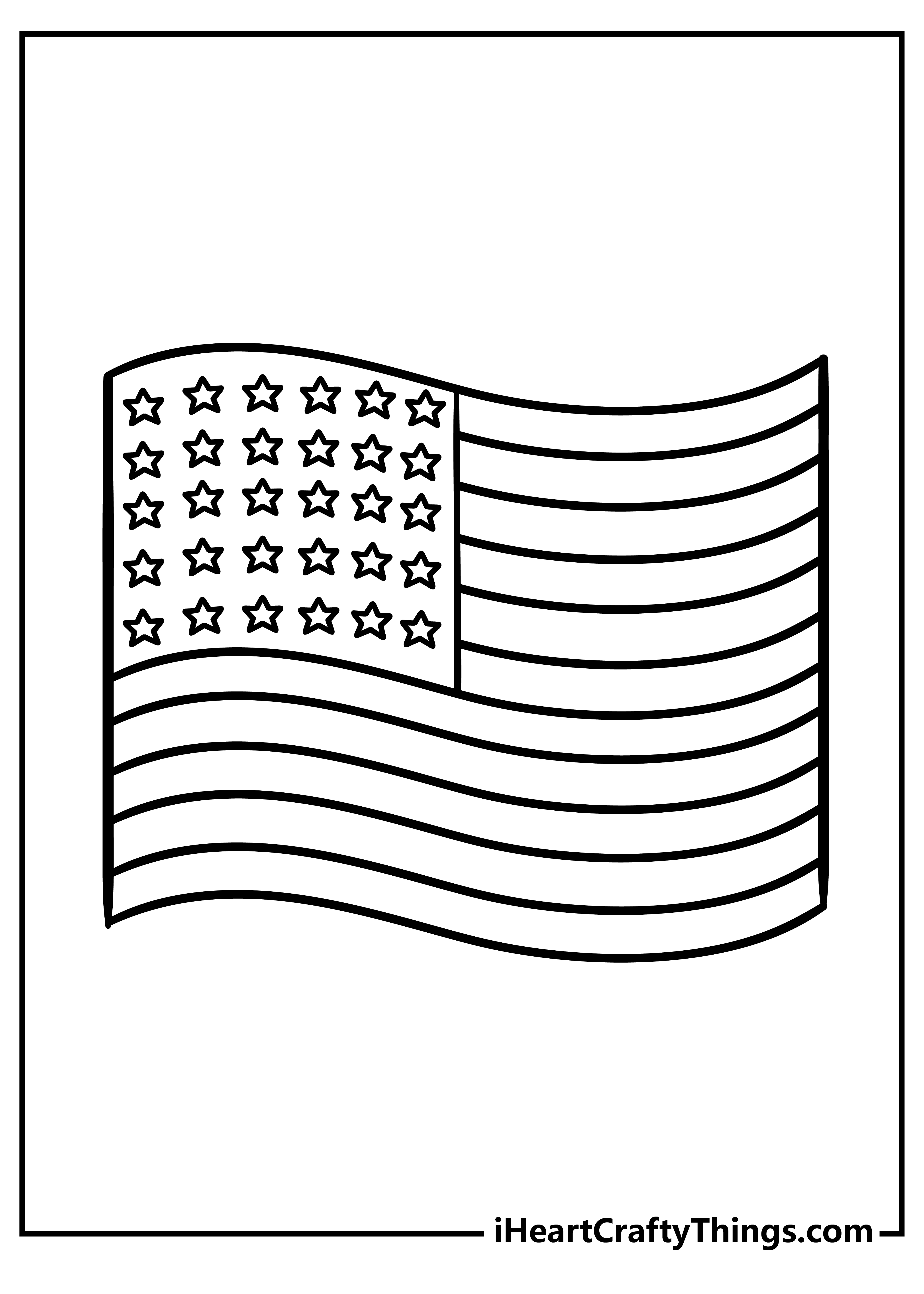 American flag coloring pages free printables