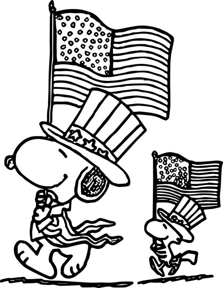 Flag day coloring pages