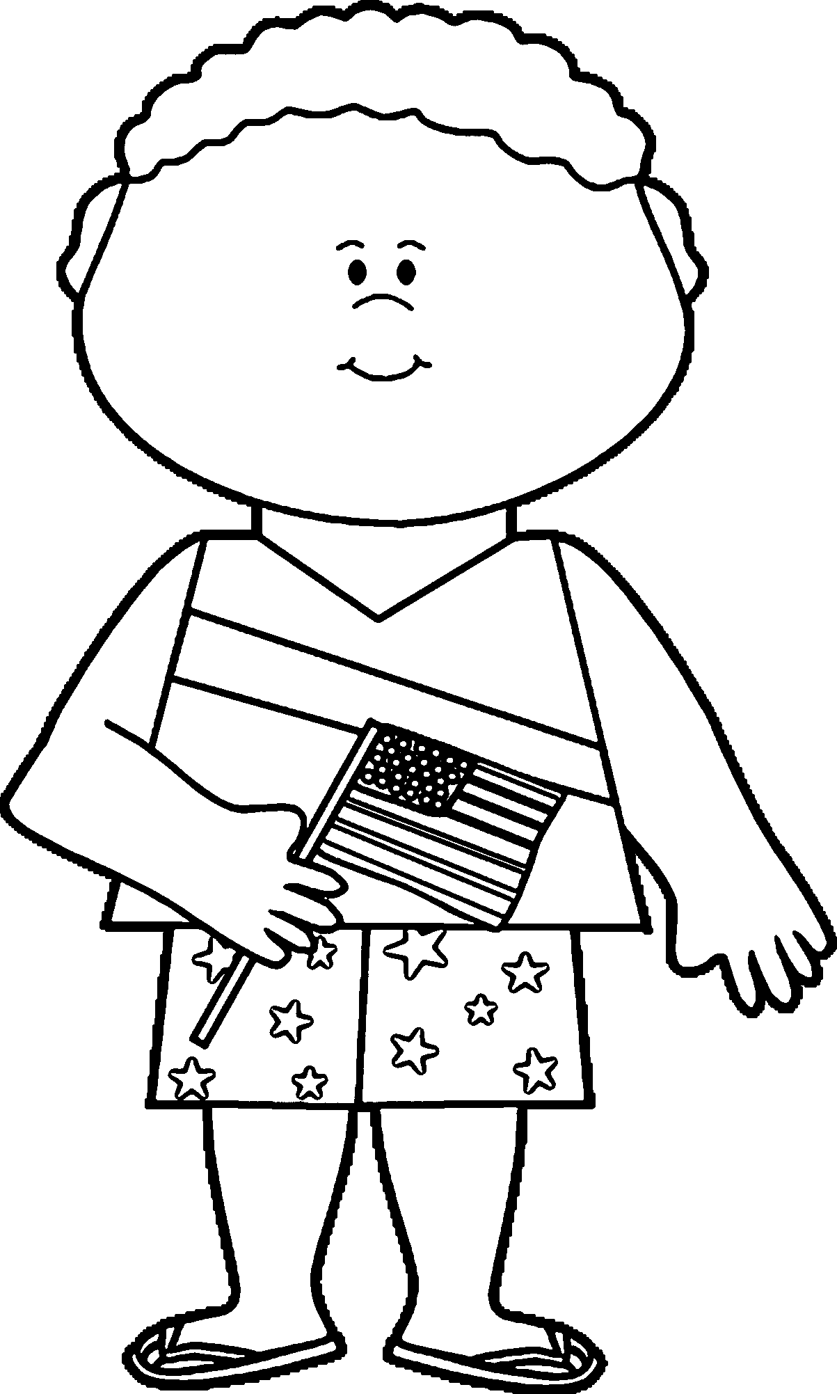 Flag day coloring pages