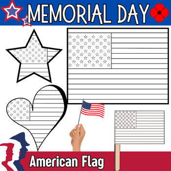 Flag day usa color and cut craft