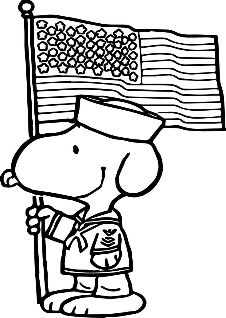 Flag day coloring pages