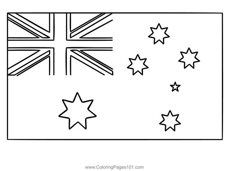 Flag of australia coloring page flag coloring pages flag printable coloring pages