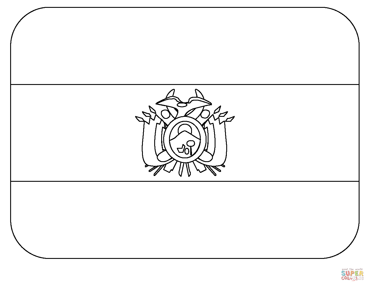 Flag of bolivia emoji coloring page free printable coloring pages