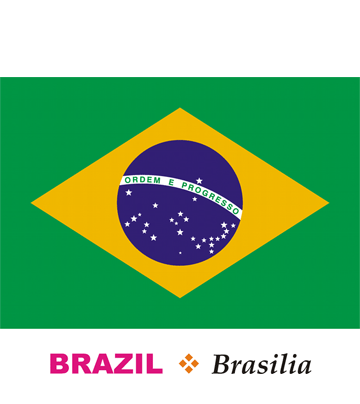 Brazil flag coloring pages for kids to color and print