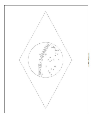 Brazil flag coloring page â free printable