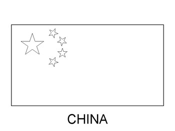 China flag printable china flag coloring sheet tpt